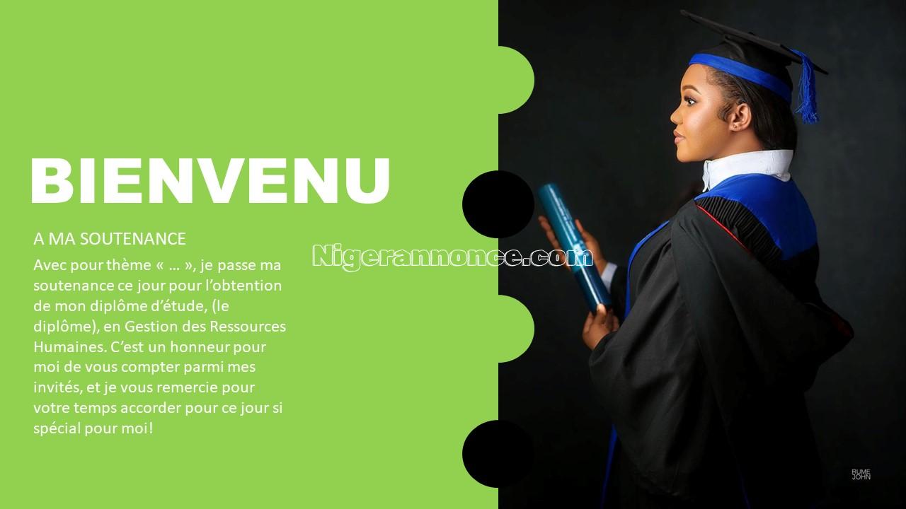 Document de présentation PowerPoint | Niger annonce