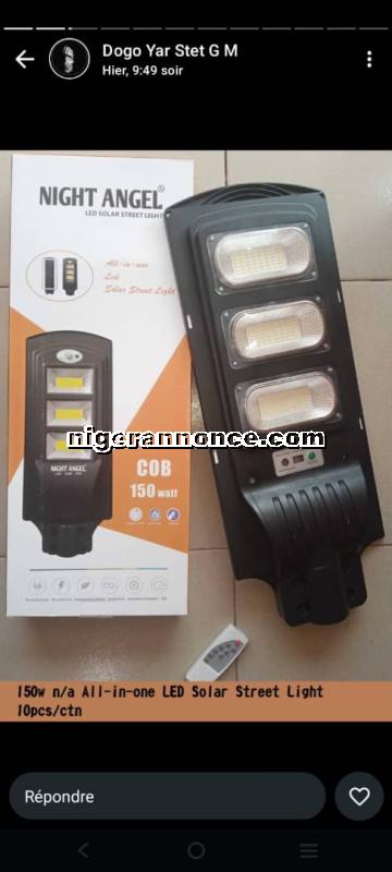 lampadaire panneau et commande - Niamey