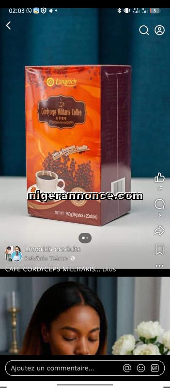 CAFÉ CORDYCEPS DE LONGRICH | Niger annonce