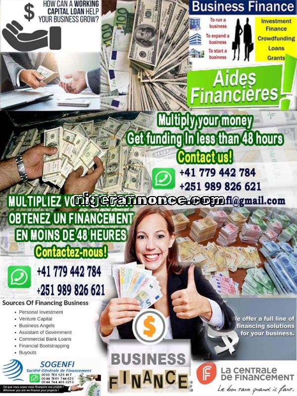 OPPORTUNITÉ FINANCIÈRE A SAISIR ! | Niger annonce
