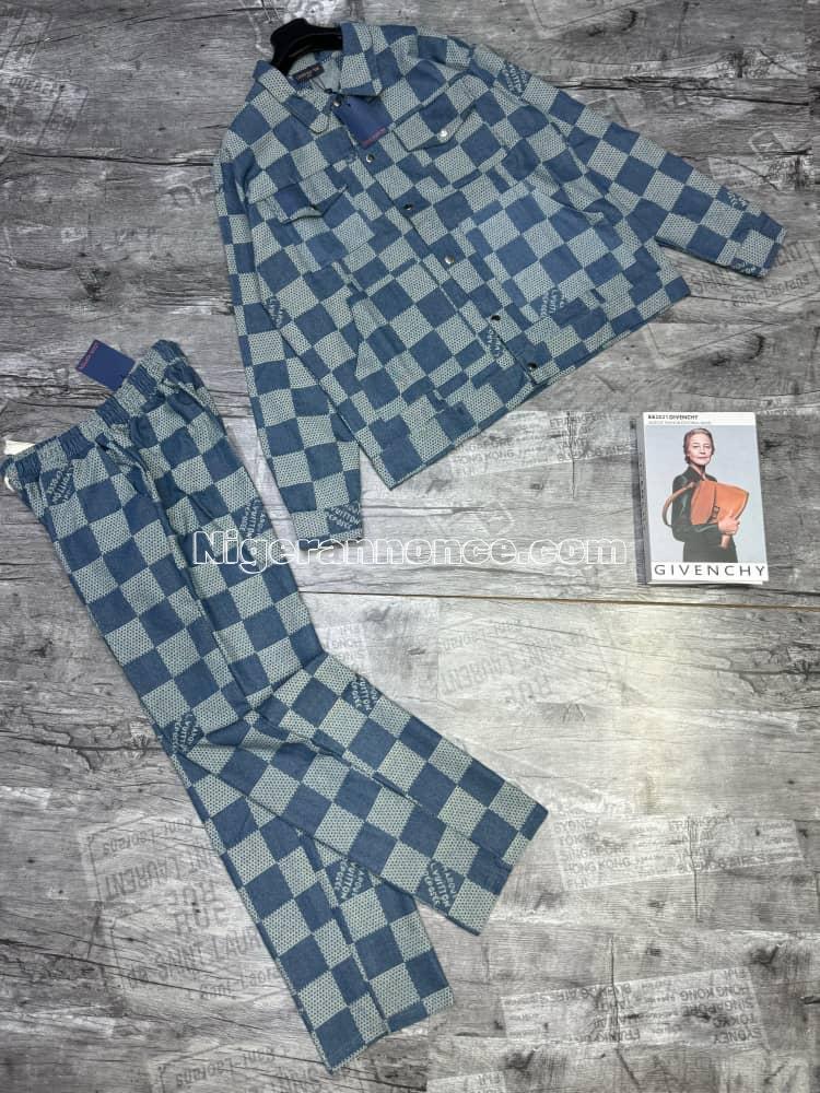 Ensemble chemise Sixth June Denim Damier Jacket - Niamey