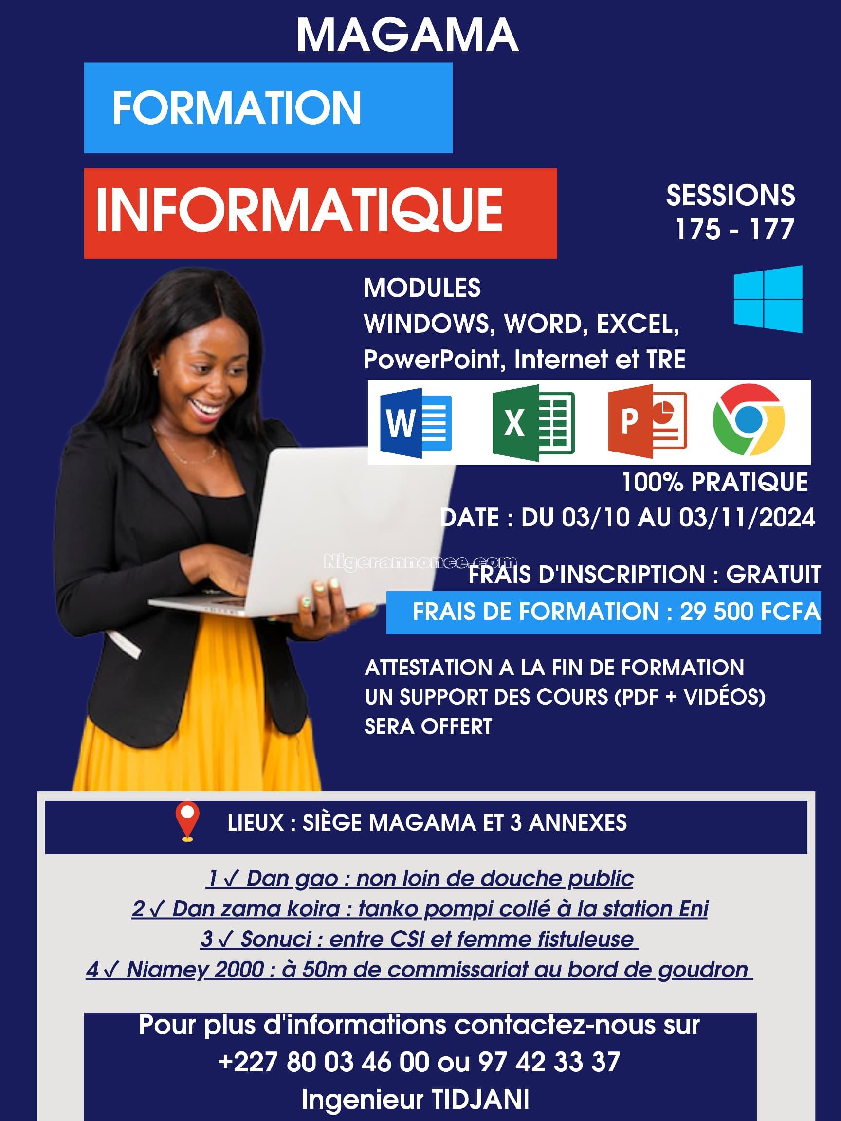 Formation Informatique et Permis de conduire - Niamey