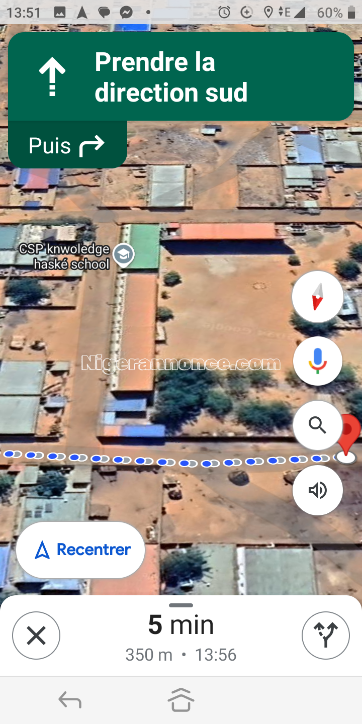 Parcelle à vendre 400m² derrière l'école knowledge - Niamey