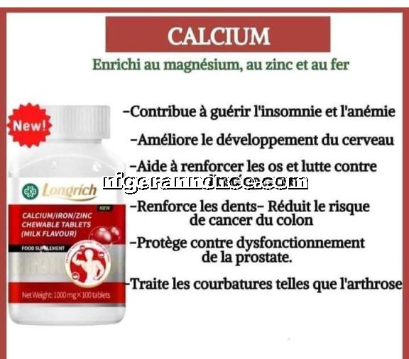 CALCIUM ( COMPLEXE FER ; ZINC & MAGNÉSIUM) - Niamey