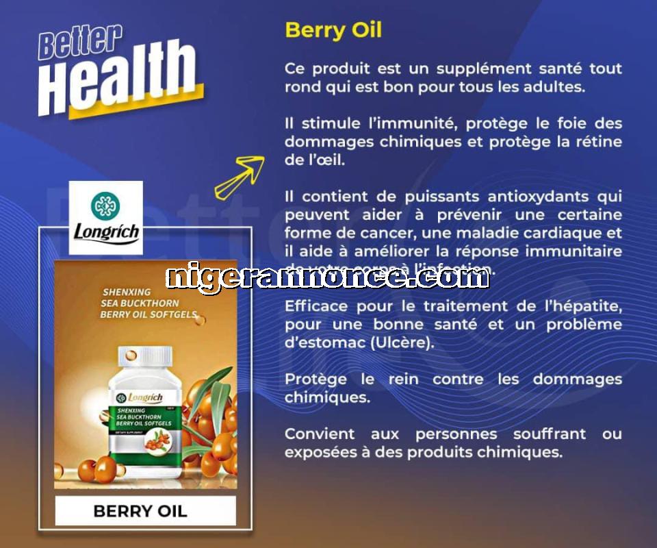 BERRY OIL DE LONGRICH | Niger annonce